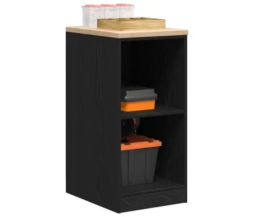Garāžas Glabāšanas Skapis, Melns, 40X51X85 Cm Priedes Masīvkoks Vidaxl