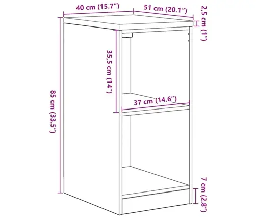 Garažo Spinta, 40X51X85 cm Pušies Medienos Masyvas