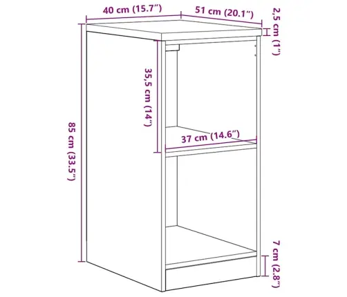 Garažo Spinta, 40X51X85 cm Pušies Medienos Masyvas