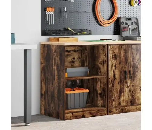 Garažo Spinta, 60X51X85 cm Pušies Medienos Masyvas