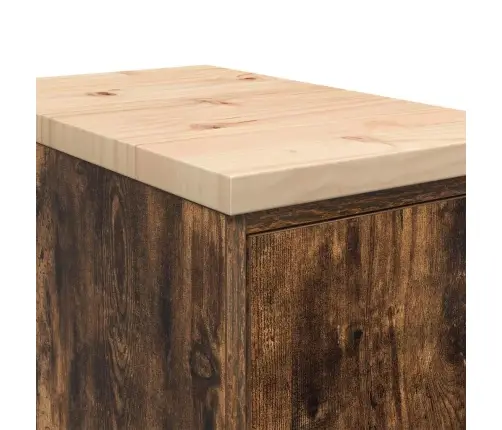 Garažo Spinta, 30X51X85 cm Pušies Medienos Masyvas