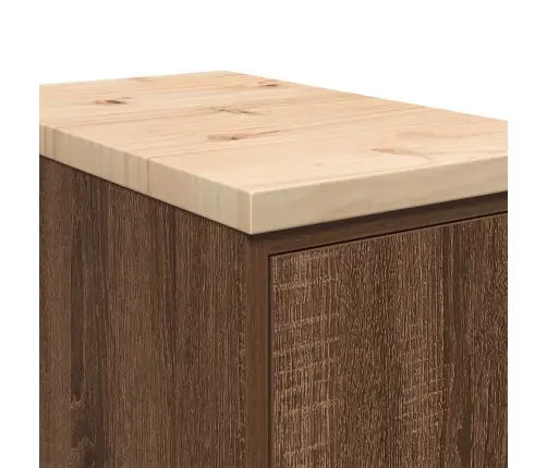 Garaaži Hoiukapp, Pruun Tamm 30X51X85 cm Männipuit