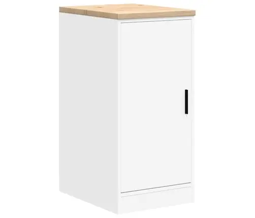 Garāžas Glabāšanas Skapis, Balts, 40X51X85 Cm Priedes Masīvkoks Vidaxl