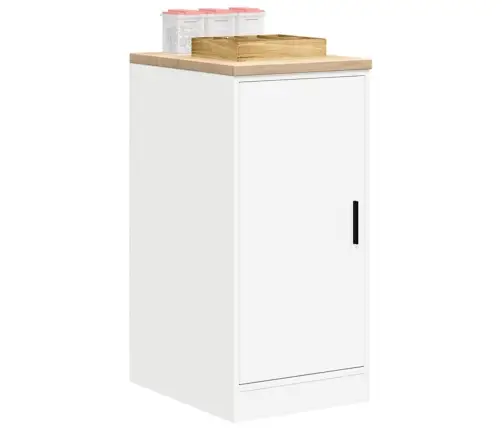 Garāžas Glabāšanas Skapis, Balts, 40X51X85 Cm Priedes Masīvkoks Vidaxl