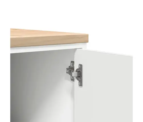 Garāžas Glabāšanas Skapis, Balts, 40X51X85 Cm Priedes Masīvkoks Vidaxl