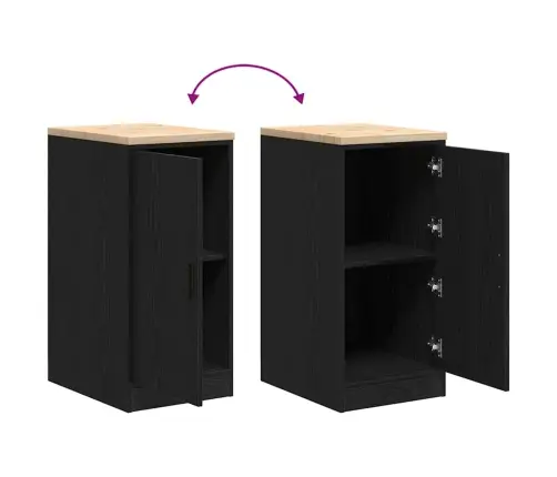 Garaaži Hoiukapp, Must 40X51X85 cm Männipuit