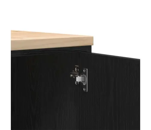 Garaaži Hoiukapp, Must 40X51X85 cm Männipuit