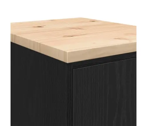 Garaaži Hoiukapp, Must 40X51X85 cm Männipuit