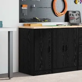 Garaaži Hoiukapp, Must 40X51X85 cm Männipuit