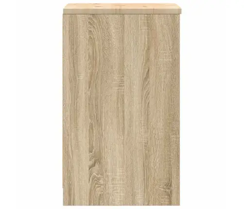 Garažo Spinta, 40X51X85 cm Pušies Medienos Masyvas