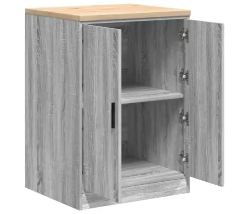 Garažo Spinta, 60X51X85 cm Pušies Medienos Masyvas