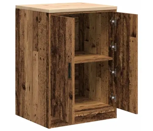 Garāžas Glabāšanas Skapis, 60X51X85 Cm Priedes Masīvkoks Vidaxl