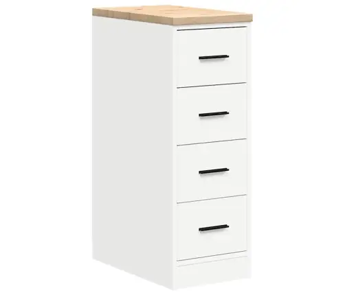 Garaaži Hoiukapp, Valge 30X51X85 cm Männipuit