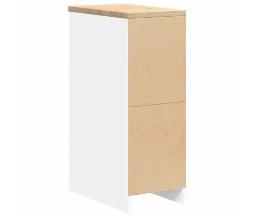 Garaaži Hoiukapp, Valge 30X51X85 cm Männipuit