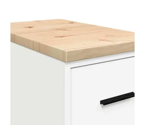 Garaaži Hoiukapp, Valge 30X51X85 cm Männipuit