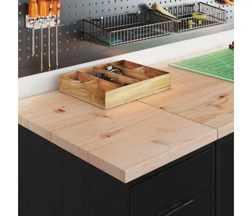 Garāžas Glabāšanas Skapis, Melns, 30X51X85 Cm Priedes Masīvkoks Vidaxl