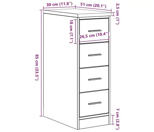 Garāžas Glabāšanas Skapis, 30X51X85 Cm Priedes Masīvkoks Vidaxl