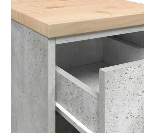 Garažo Spinta, 30X51X85 cm Pušies Medienos Masyvas