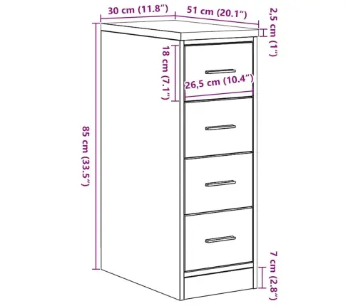 Garāžas Glabāšanas Skapis, 30X51X85 Cm Priedes Masīvkoks Vidaxl