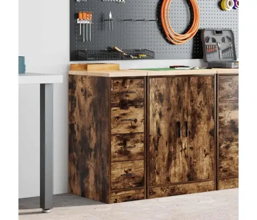 Garāžas Glabāšanas Skapis, 30X51X85 Cm Priedes Masīvkoks Vidaxl