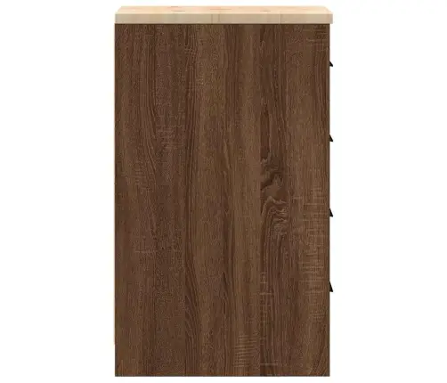 Garaaži Hoiukapp, Pruun Tamm 30X51X85 cm Männipuit
