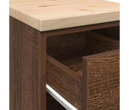 Garaaži Hoiukapp, Pruun Tamm 30X51X85 cm Männipuit