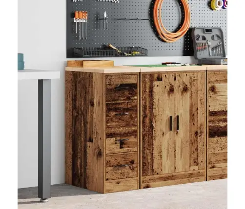 Garažo Spinta, 30X51X85 cm Pušies Medienos Masyvas