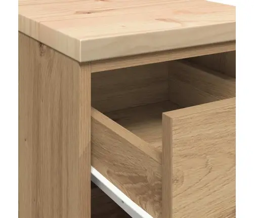 Garažo Spinta, 30X51X85 cm Pušies Medienos Masyvas