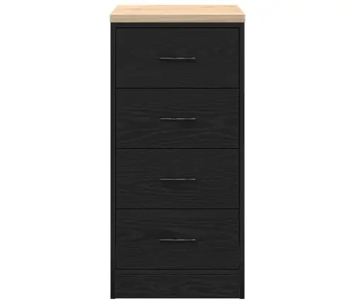 Garāžas Glabāšanas Skapis, Melns, 40X51X85 Cm Priedes Masīvkoks Vidaxl