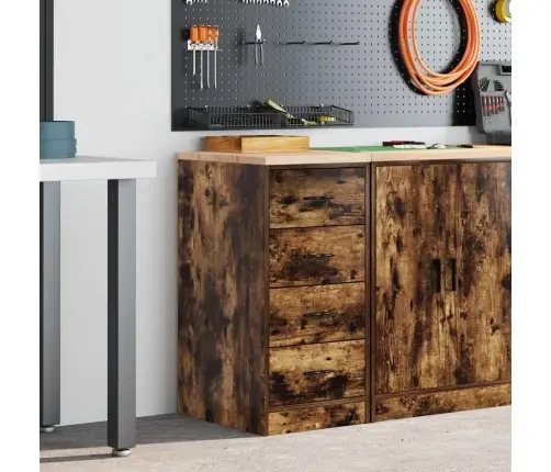 Garāžas Glabāšanas Skapis, 40X51X85 Cm Priedes Masīvkoks Vidaxl