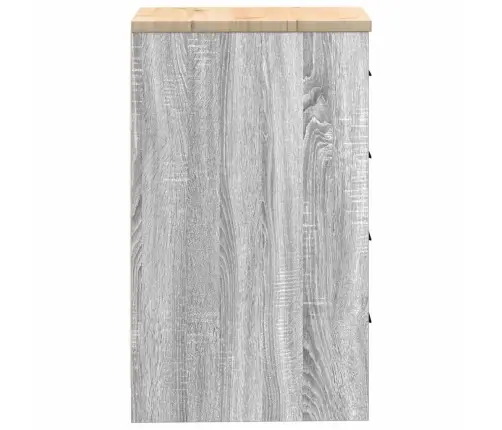 Garažo Spinta, 40X51X85 cm Pušies Medienos Masyvas