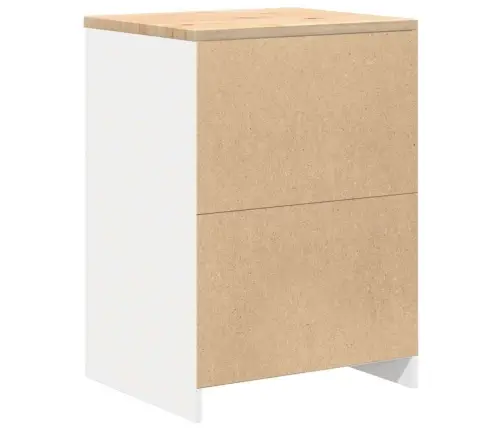 Garāžas Glabāšanas Skapis, Balts, 60X51X85 Cm Priedes Masīvkoks Vidaxl