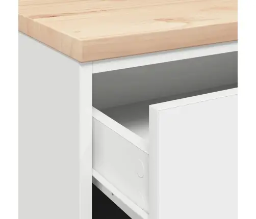 Garāžas Glabāšanas Skapis, Balts, 60X51X85 Cm Priedes Masīvkoks Vidaxl