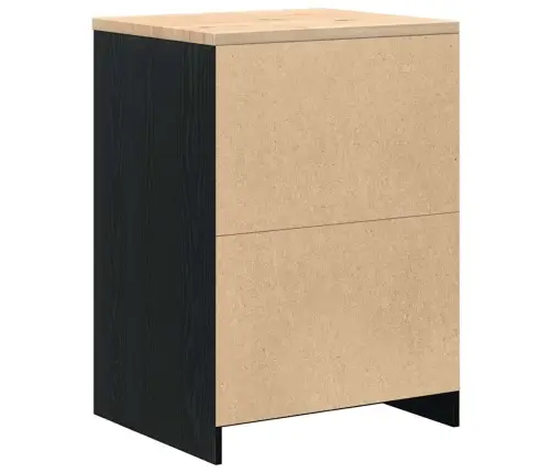 Garāžas Glabāšanas Skapis, Melns, 60X51X85 Cm Priedes Masīvkoks Vidaxl