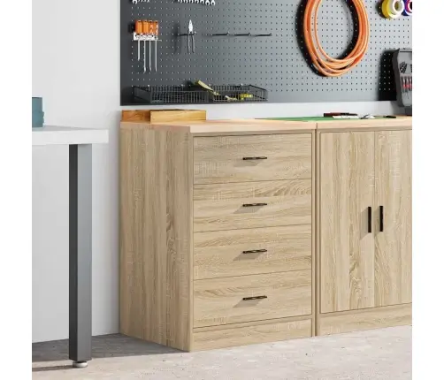 Garaaži Hoiukapp, Sonoma Tamm 60X51X85 cm Männipuit