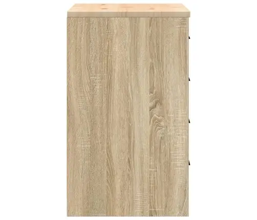 Garaaži Hoiukapp, Sonoma Tamm 60X51X85 cm Männipuit