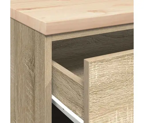 Garaaži Hoiukapp, Sonoma Tamm 60X51X85 cm Männipuit