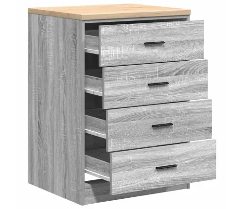 Garāžas Glabāšanas Skapis, 60X51X85 Cm Priedes Masīvkoks Vidaxl