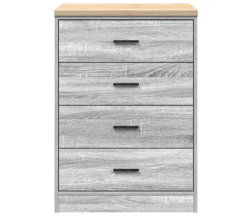 Garāžas Glabāšanas Skapis, 60X51X85 Cm Priedes Masīvkoks Vidaxl