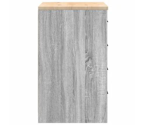 Garāžas Glabāšanas Skapis, 60X51X85 Cm Priedes Masīvkoks Vidaxl