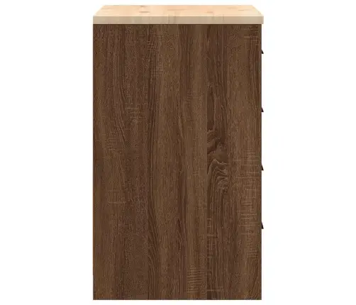 Garažo Spinta, 60X51X85 cm Pušies Medienos Masyvas