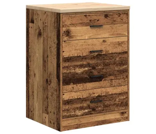 Garažo Spinta, 60X51X85 cm Pušies Medienos Masyvas