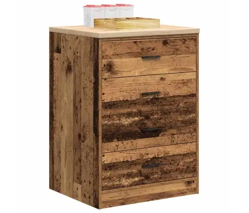 Garažo Spinta, 60X51X85 cm Pušies Medienos Masyvas