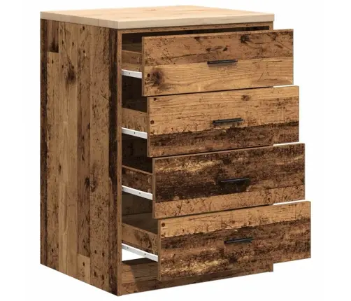 Garažo Spinta, 60X51X85 cm Pušies Medienos Masyvas