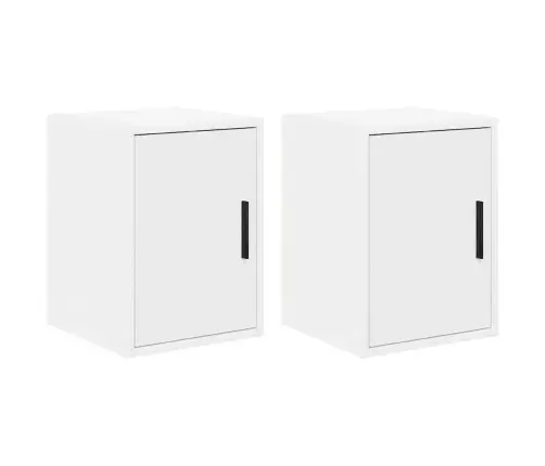 Sieninės Garažo Spintos, 2Vnt., Baltos, Mediena