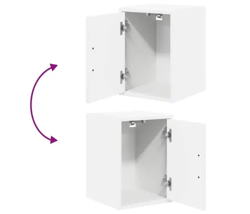 Sieninės Garažo Spintos, 2Vnt., Baltos, Mediena