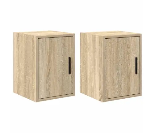 Garaaži Seinakapid 2 Tk, Sonoma Tamm, Tehispuit