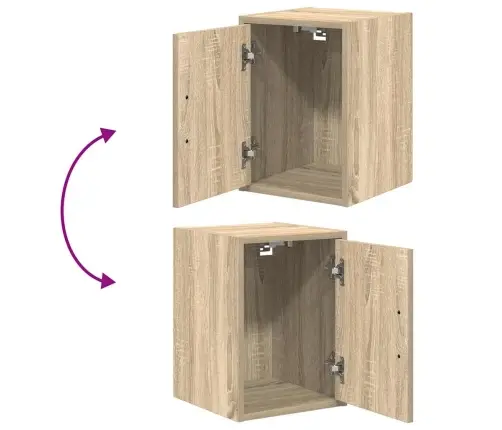 Garaaži Seinakapid 2 Tk, Sonoma Tamm, Tehispuit