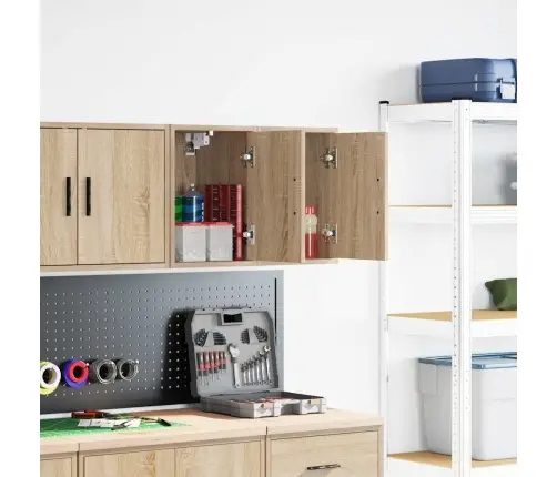 Garaaži Seinakapid 2 Tk, Sonoma Tamm, Tehispuit