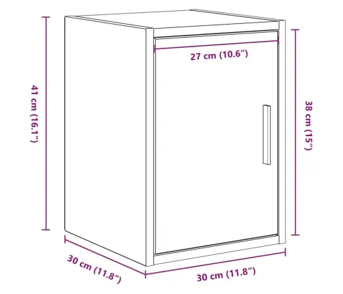 Garāžas Sienas Skapis Kūpināta Ozola Inženierijas Koks Vidaxl